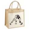 Cotton Pocket Jute Midi Tote Thumbnail