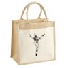 Cotton Pocket Jute Midi Tote Thumbnail