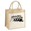 Cotton Pocket Jute Midi Tote Thumbnail