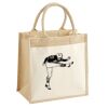 Cotton Pocket Jute Midi Tote Thumbnail