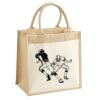 Cotton Pocket Jute Midi Tote Thumbnail