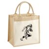 Cotton Pocket Jute Midi Tote Thumbnail