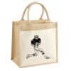 Cotton Pocket Jute Midi Tote Thumbnail