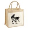 Cotton Pocket Jute Midi Tote Thumbnail