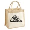 Cotton Pocket Jute Midi Tote Thumbnail