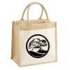 Cotton Pocket Jute Midi Tote Thumbnail