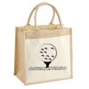 Cotton Pocket Jute Midi Tote Thumbnail