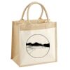 Cotton Pocket Jute Midi Tote Thumbnail