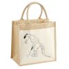 Cotton Pocket Jute Midi Tote Thumbnail