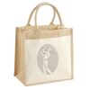 Cotton Pocket Jute Midi Tote Thumbnail