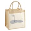 Cotton Pocket Jute Midi Tote Thumbnail