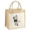 Cotton Pocket Jute Midi Tote Thumbnail