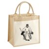 Cotton Pocket Jute Midi Tote Thumbnail