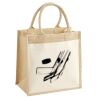Cotton Pocket Jute Midi Tote Thumbnail
