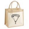 Cotton Pocket Jute Midi Tote Thumbnail