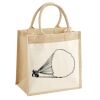 Cotton Pocket Jute Midi Tote Thumbnail