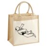 Cotton Pocket Jute Midi Tote Thumbnail