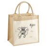 Cotton Pocket Jute Midi Tote Thumbnail