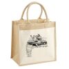 Cotton Pocket Jute Midi Tote Thumbnail