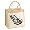 Cotton Pocket Jute Midi Tote Thumbnail