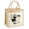 Cotton Pocket Jute Midi Tote Thumbnail