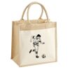 Cotton Pocket Jute Midi Tote Thumbnail