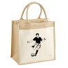 Cotton Pocket Jute Midi Tote Thumbnail