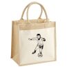 Cotton Pocket Jute Midi Tote Thumbnail
