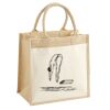 Cotton Pocket Jute Midi Tote Thumbnail