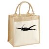 Cotton Pocket Jute Midi Tote Thumbnail