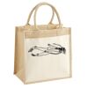 Cotton Pocket Jute Midi Tote Thumbnail