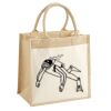 Cotton Pocket Jute Midi Tote Thumbnail