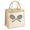 Cotton Pocket Jute Midi Tote Thumbnail