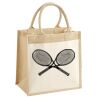 Cotton Pocket Jute Midi Tote Thumbnail