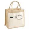 Cotton Pocket Jute Midi Tote Thumbnail