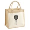 Cotton Pocket Jute Midi Tote Thumbnail