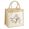 Cotton Pocket Jute Midi Tote Thumbnail