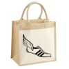 Cotton Pocket Jute Midi Tote Thumbnail
