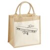 Cotton Pocket Jute Midi Tote Thumbnail