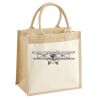 Cotton Pocket Jute Midi Tote Thumbnail