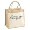 Cotton Pocket Jute Midi Tote Thumbnail