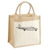 Cotton Pocket Jute Midi Tote Thumbnail