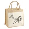 Cotton Pocket Jute Midi Tote Thumbnail