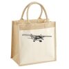 Cotton Pocket Jute Midi Tote Thumbnail