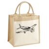 Cotton Pocket Jute Midi Tote Thumbnail
