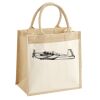 Cotton Pocket Jute Midi Tote Thumbnail