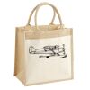 Cotton Pocket Jute Midi Tote Thumbnail