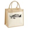 Cotton Pocket Jute Midi Tote Thumbnail