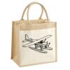 Cotton Pocket Jute Midi Tote Thumbnail