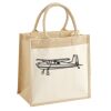 Cotton Pocket Jute Midi Tote Thumbnail